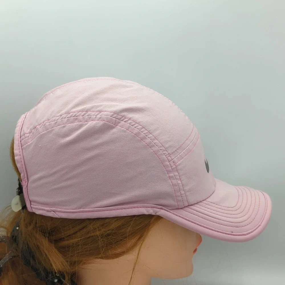 Nike AW84 5 Panel Hat Cap Pink Strap Back Adjustable Lightweight Dri-Fit *Read*